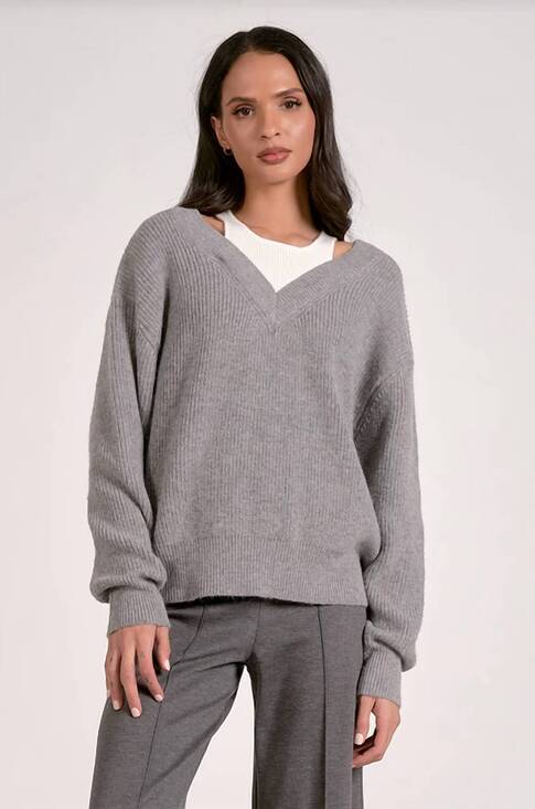 ELAN Sweaters - NEW ELAN cool casual sweater in grey
